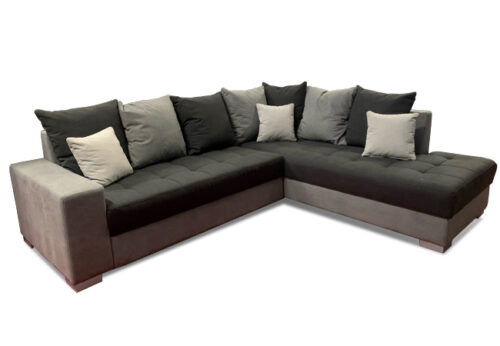 Canapé d'angle en tissu convertible en lit - Prima